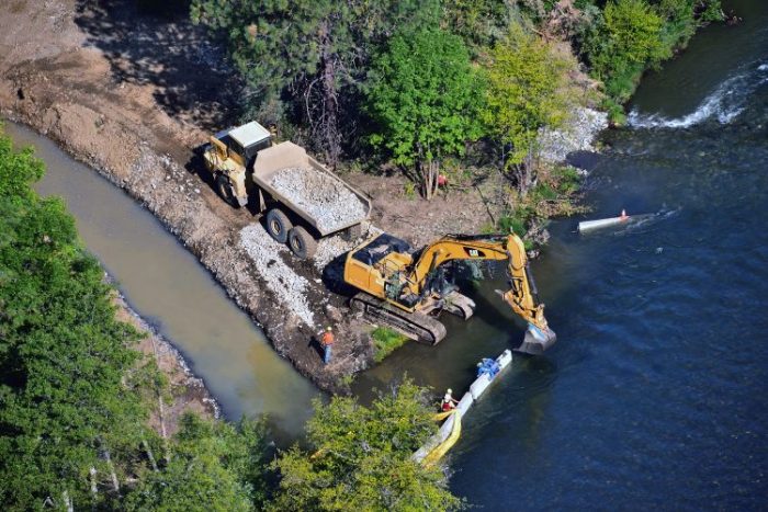Channel Rehabilitation at Bucktail 2016. Photo by Kenneth DeCamp
