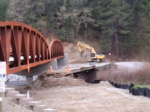 Salt Flat bridge during construction